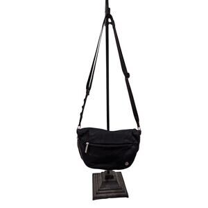 Lululemon Athletica Festival Black Crossbody Belt Purse bag